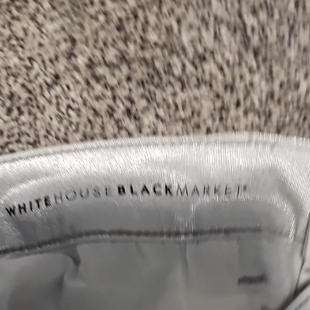White House Black Market Shimmering Silver Skinny Jeans - Picture 7 of 7